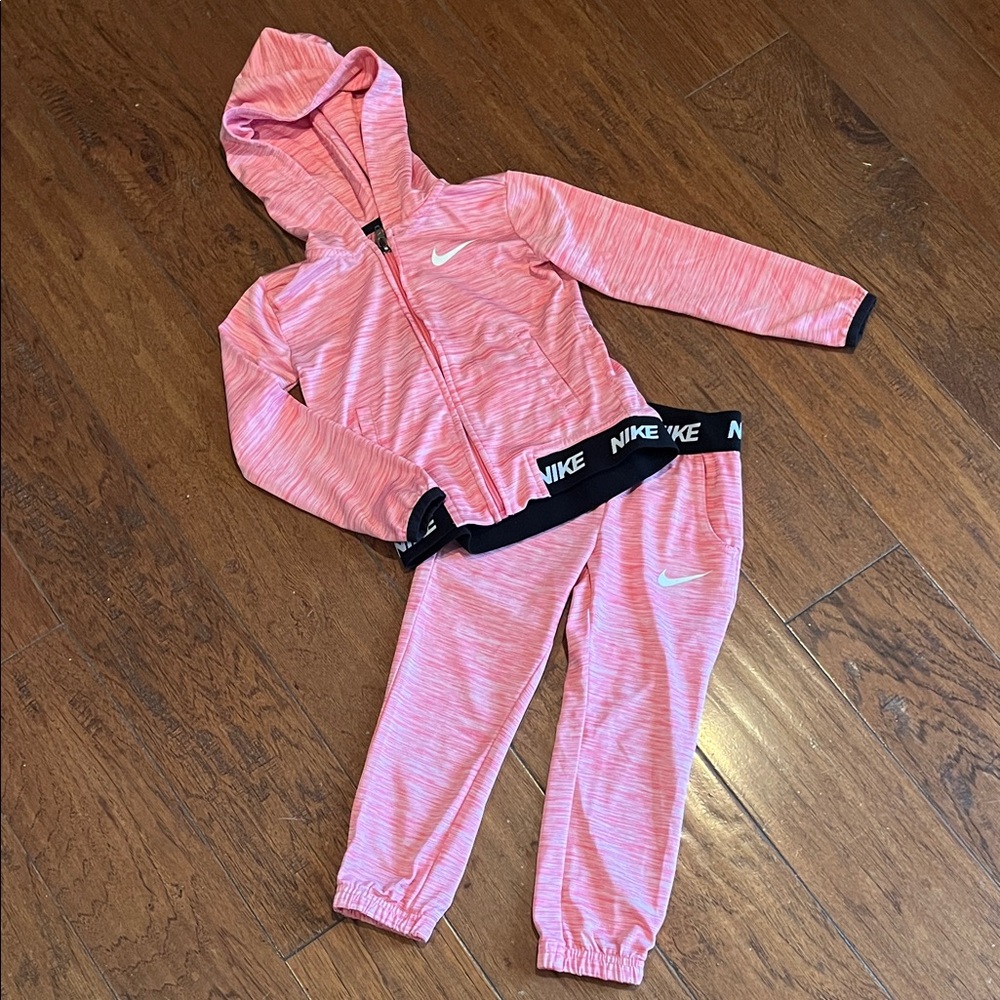 Nike Dri-fit 3T Pink Set with Hoodie